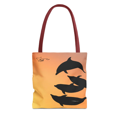 Bowriding Dolphins Tote Bag (AOP)