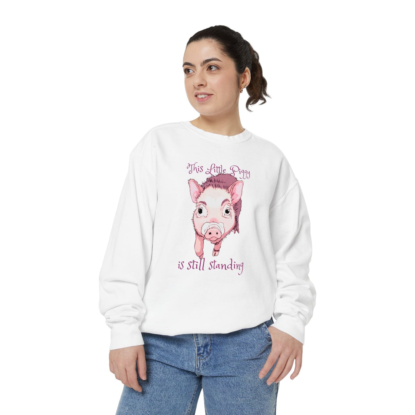 This Little Piggy Unisex Garment-Dyed Sweatshirt