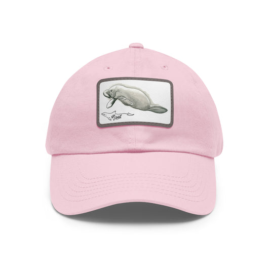 Manatee Hat with Leather Patch (Rectangle)