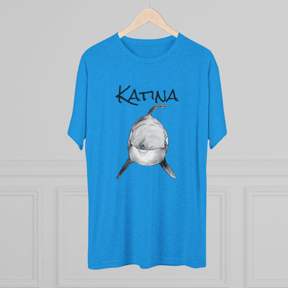 Katina Orca Whale Unisex Tri-Blend Graphic Crew Tee