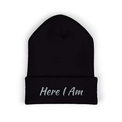 Here I Am Classic Cuffed Beanie (Embroidery)
