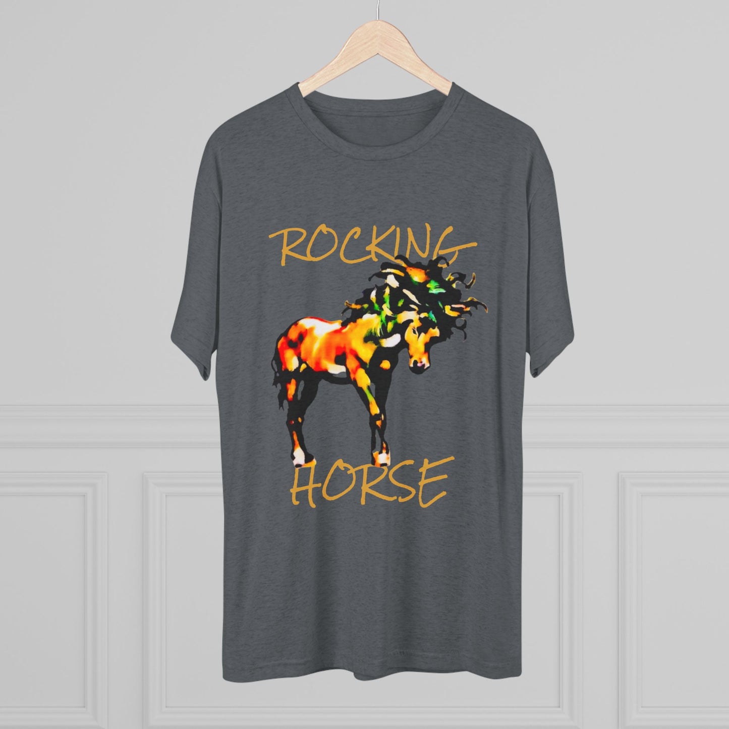 Rocking Horse Unisex Tri-Blend Crew Tee