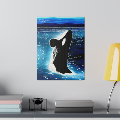 Orca Matte Canvas, Stretched, 0.75"