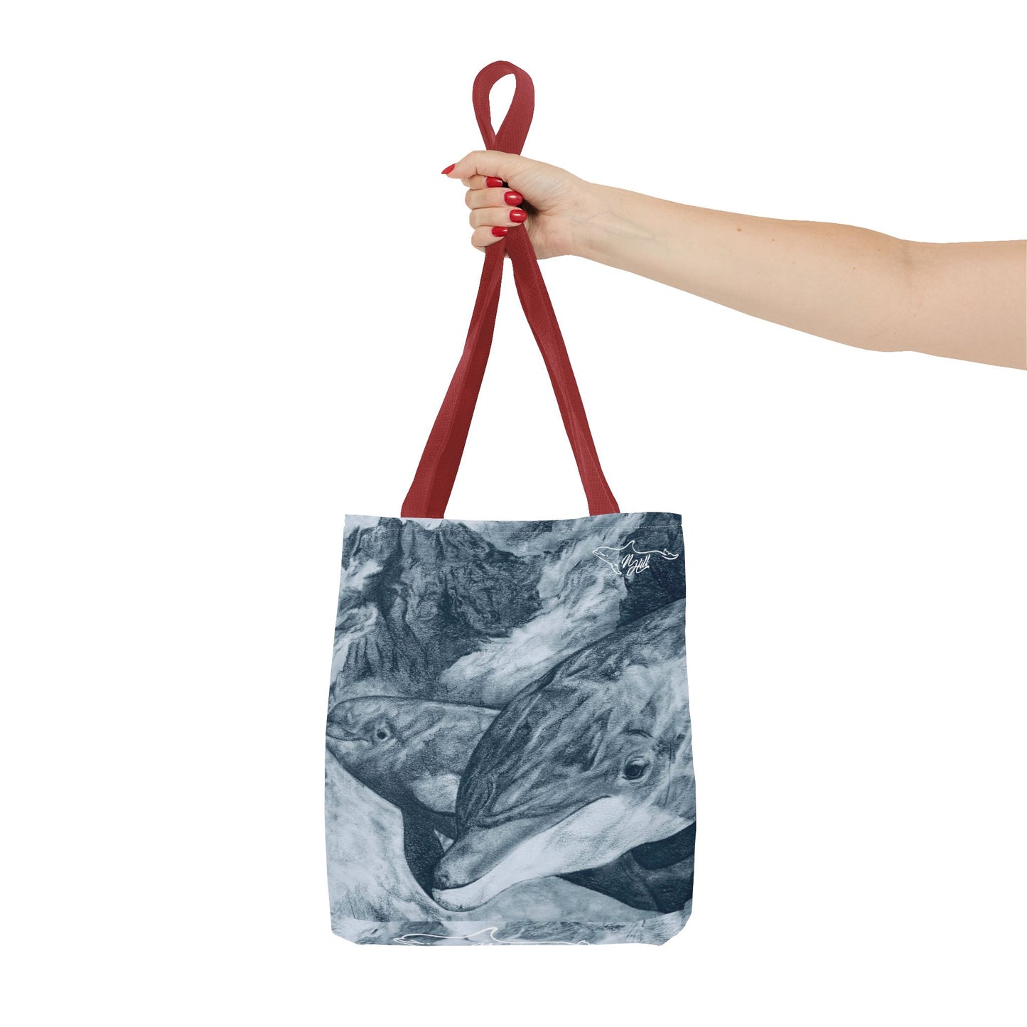 Dolphin Summit Tote Bag (AOP)