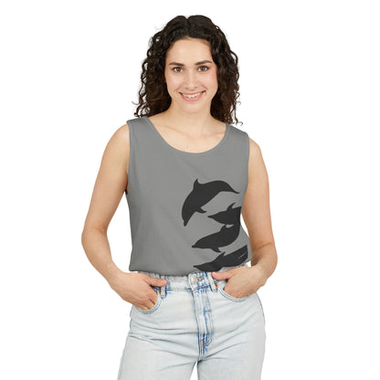 Dolphin Unisex Garment-Dyed Tank Top