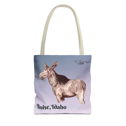 Boise Idaho Moose Tote Bag (AOP)