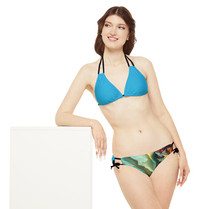 Dolphin Strappy Bikini Set (AOP)