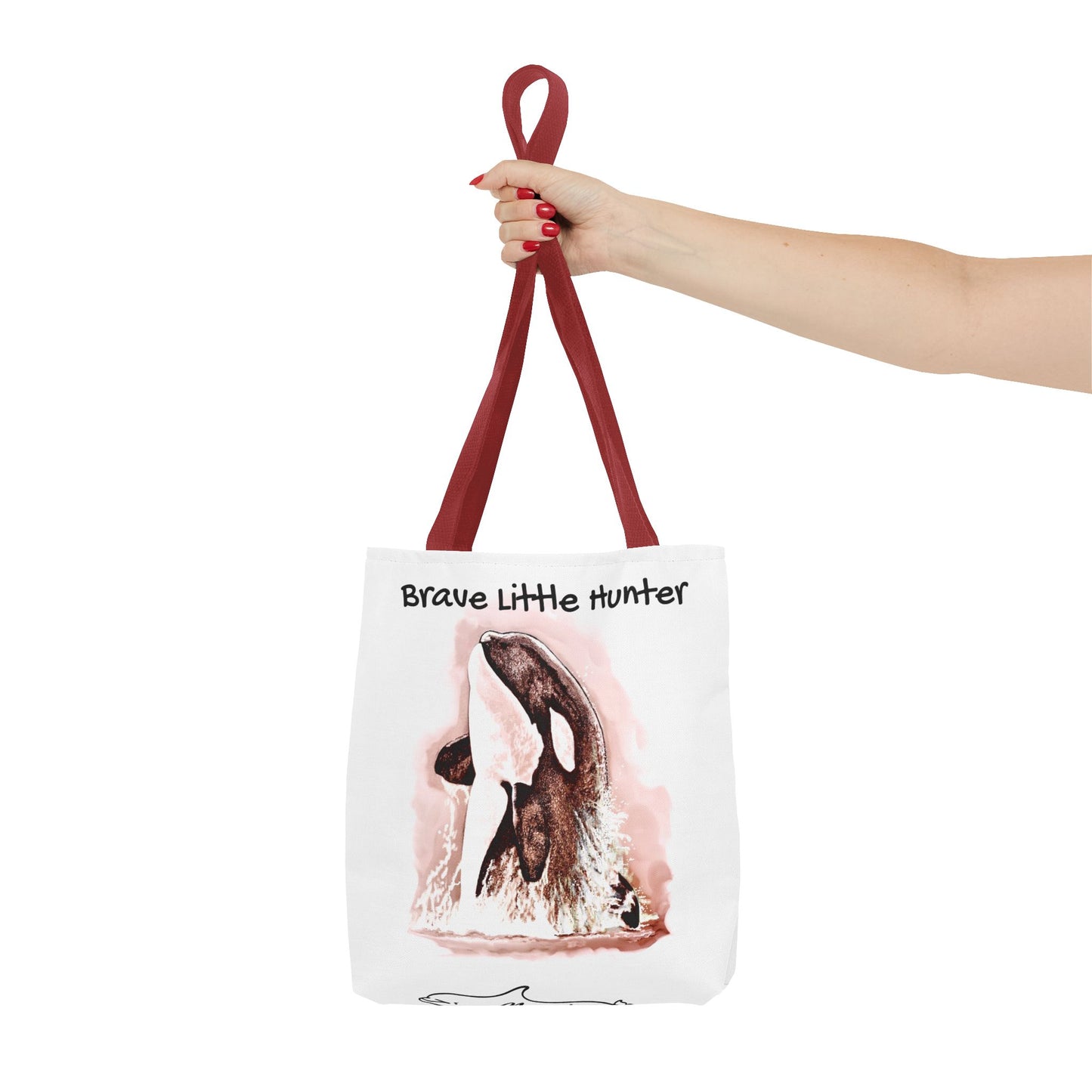 Brave Little Hunter Orca Tote Bag (AOP)