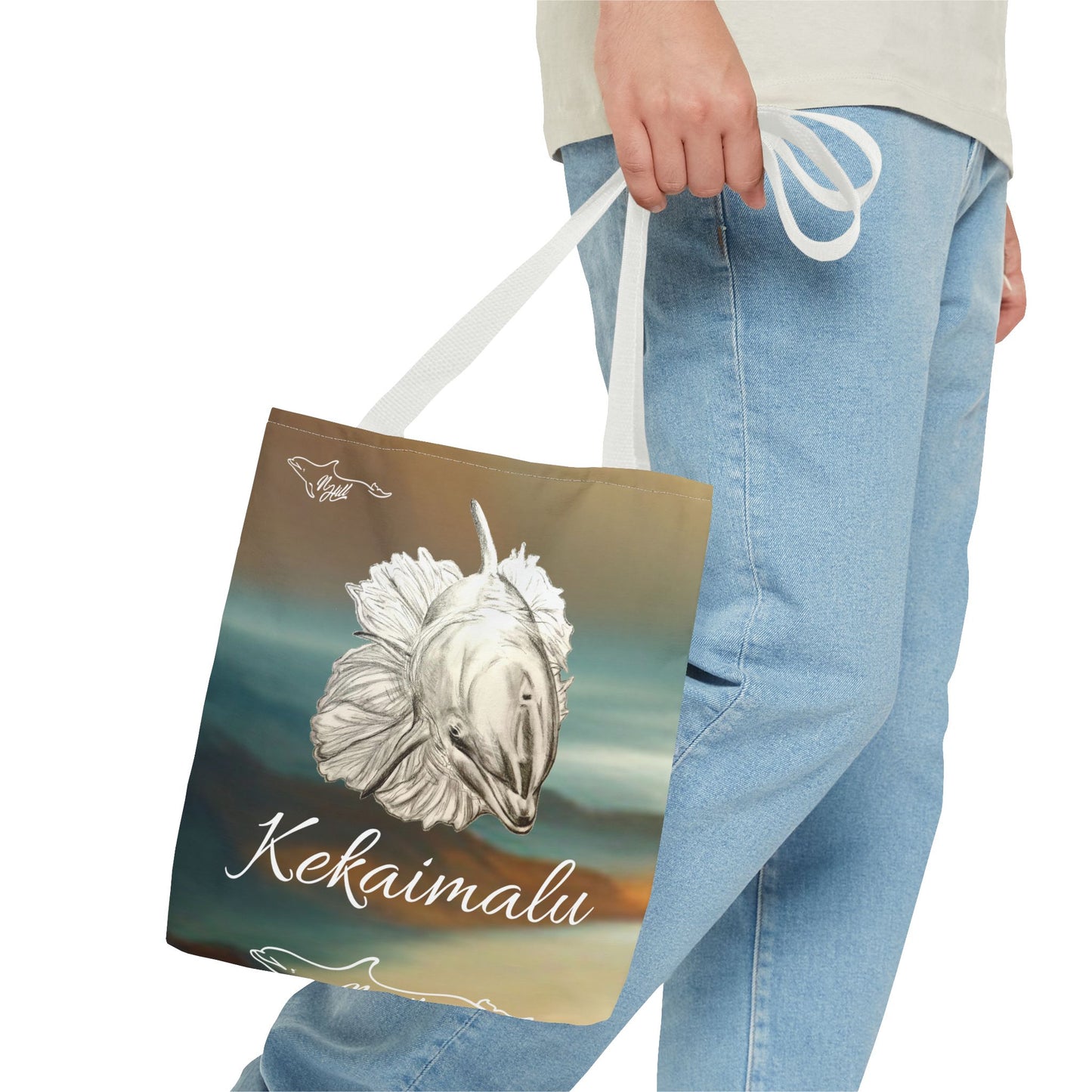 Kekaimalu Wholphin Tote Bag (AOP)