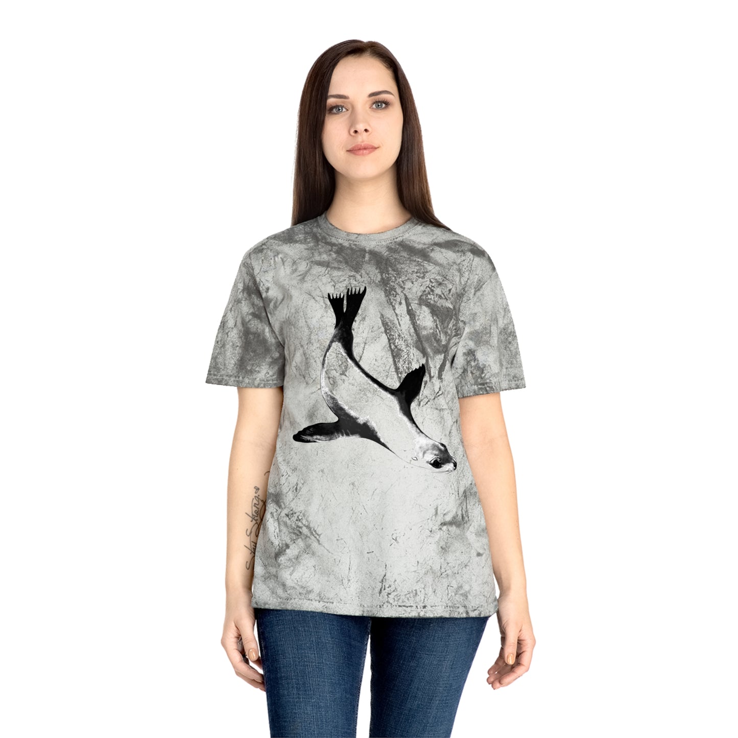 Sea Lion Unisex Color Blast T-Shirt