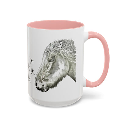 Dandelion Dreams Horse Accent Coffee Mug (11, 15oz)