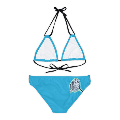 Dolphin Strappy Bikini Set (AOP)