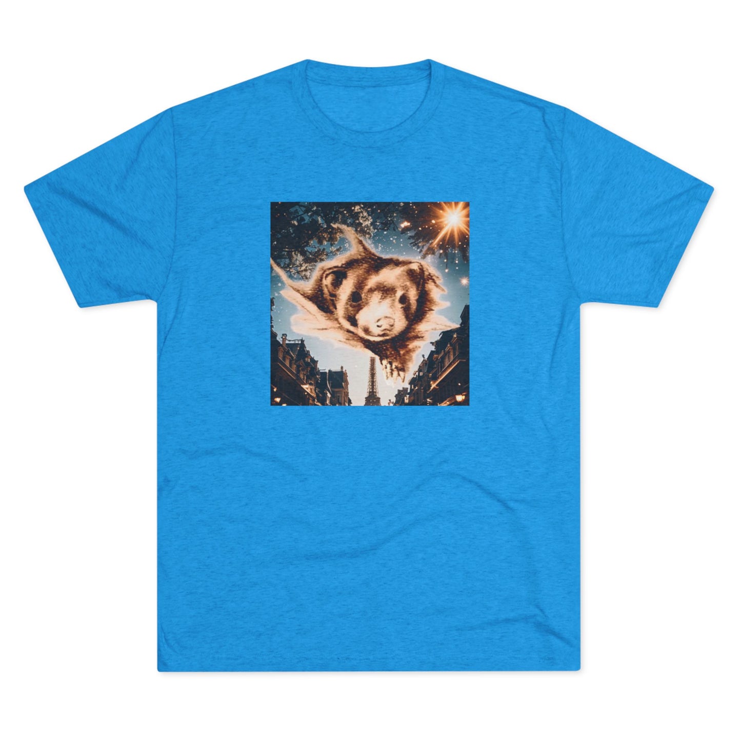 Paris Ferret Unisex Tri-Blend Crew Tee