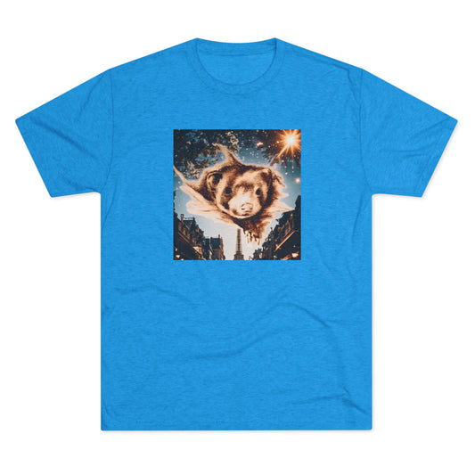 Paris Ferret Unisex Tri-Blend Crew Tee