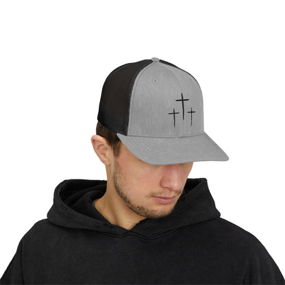 Calvary Cross Snapback Trucker Cap