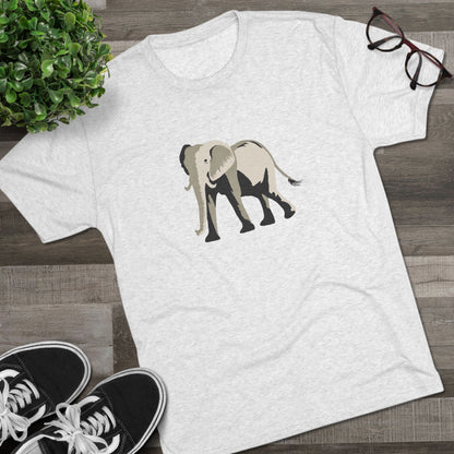 Elephant  Unisex Tri-Blend Crew Tee
