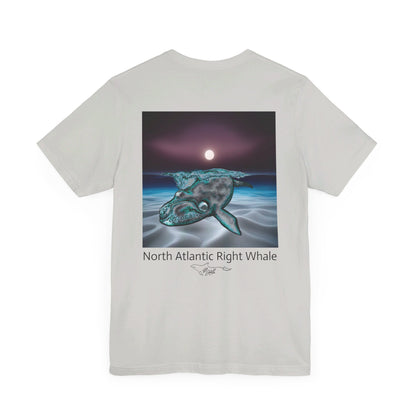 Moonlight North Atlantic Right Whale Unisex Jersey Short Sleeve Tee