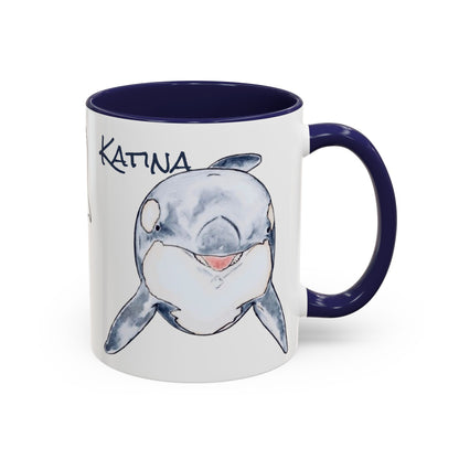 Katina Orca Whale Accent Coffee Mug (11, 15oz)