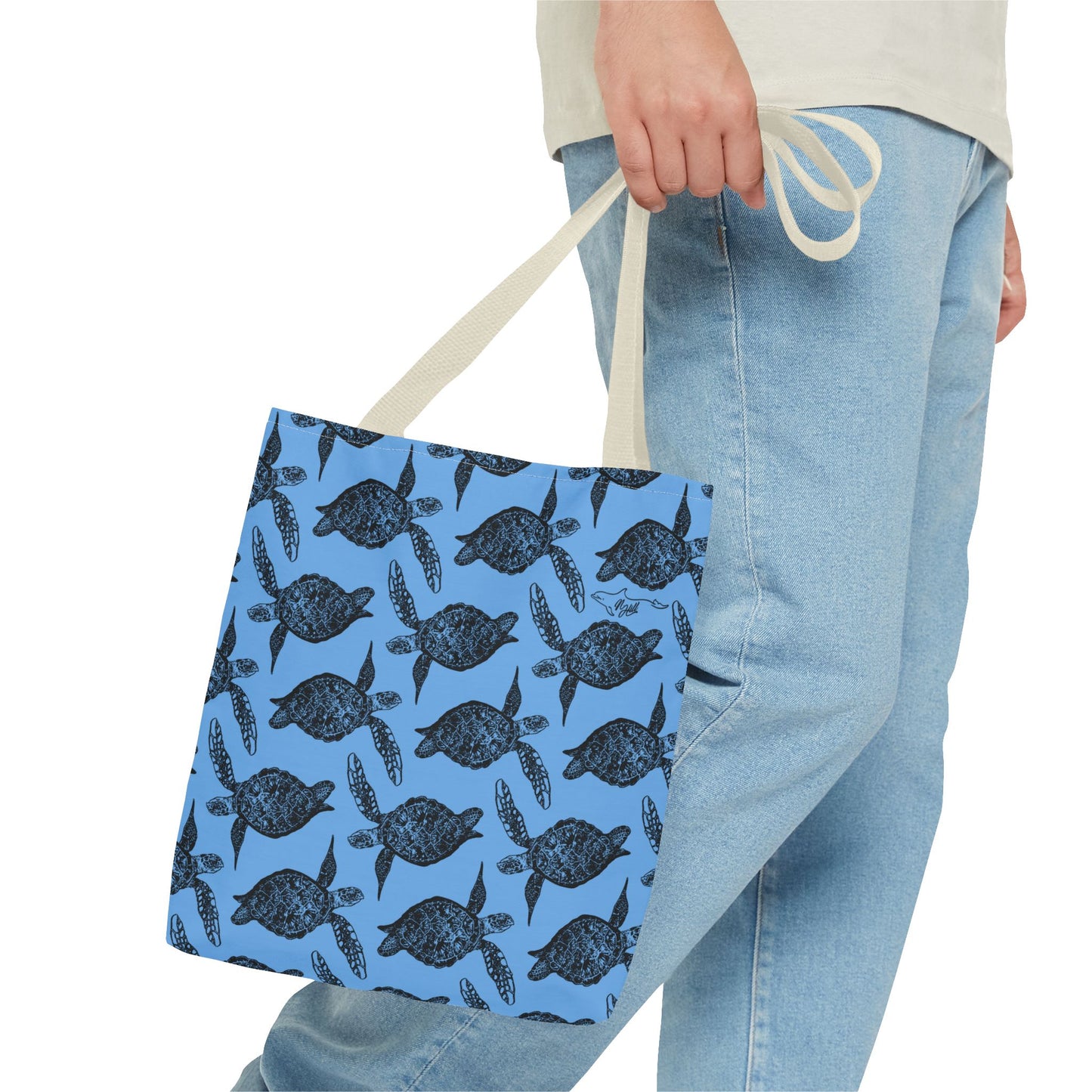 Sea Turtle Tote Bag Blue (AOP)