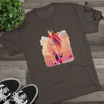 Norwegian Fjord Horse Tri-Blend Crew Tee