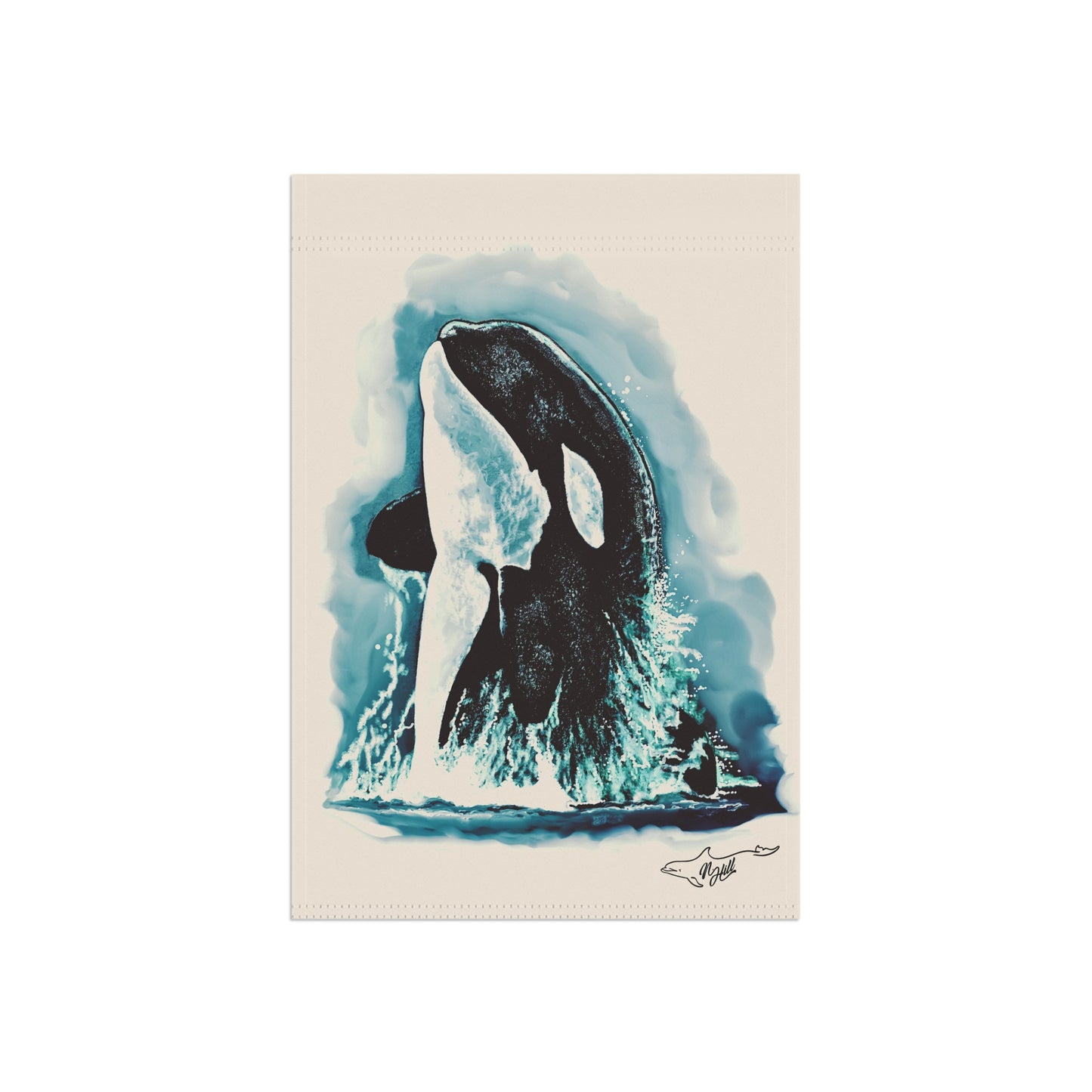 Brave Little Hunter Orca Garden & House Banner