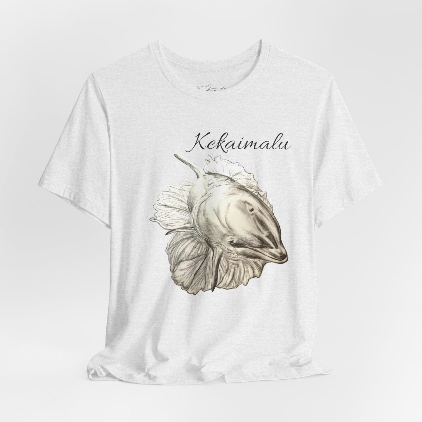 Kekaimalu Wholphin and Naupaka flower Unisex Jersey Short Sleeve Tee