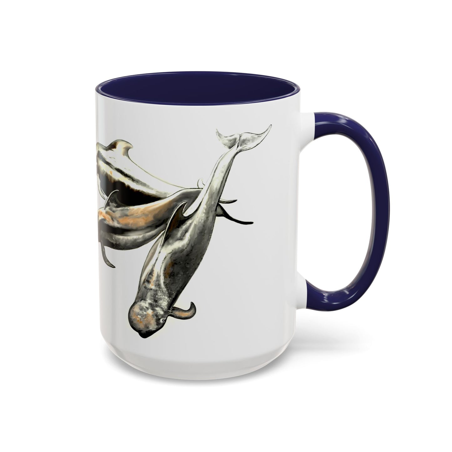 Pilot Whale Accent Coffee Mug, 15oz