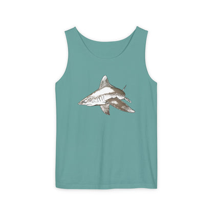 Shark Unisex Garment-Dyed Tank Top