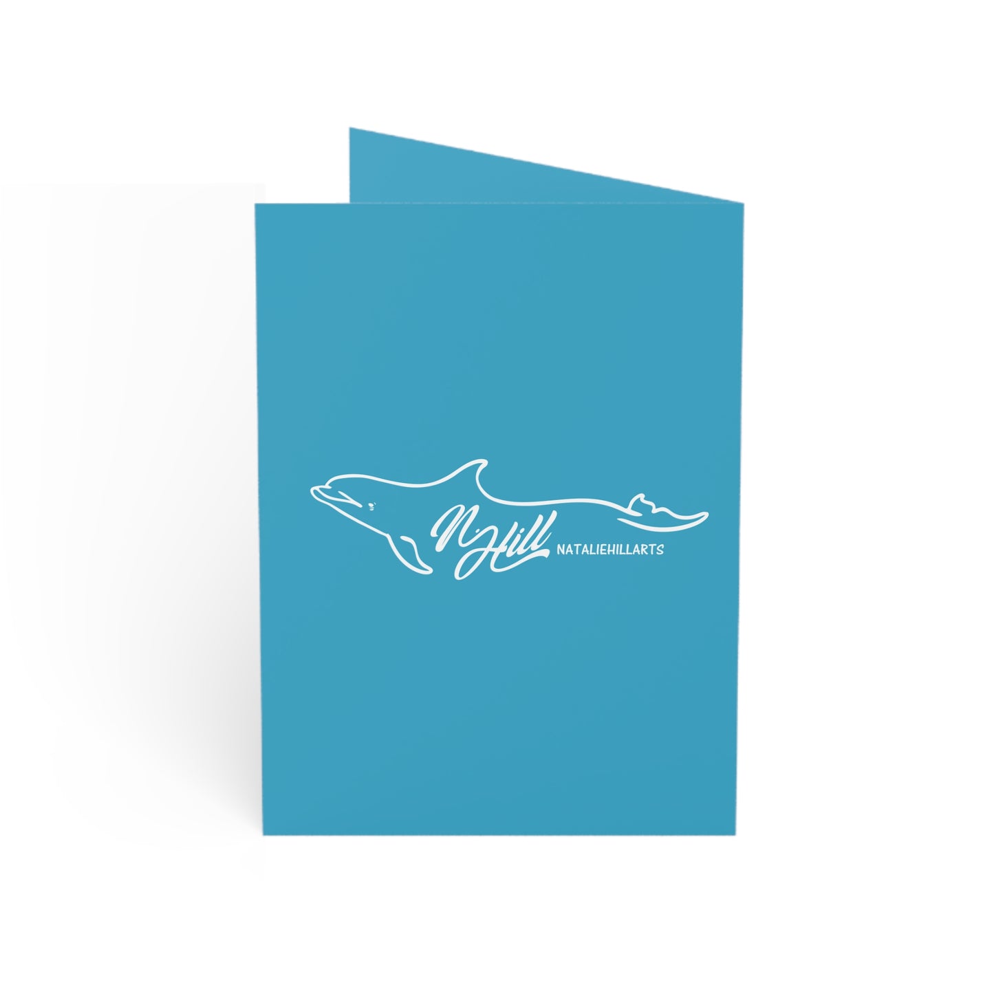 Santa and Dolphin Christmas Greeting Cards (1, 10, 30, and 50pcs)