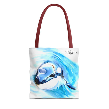 Curious Orca Tote Bag (AOP)