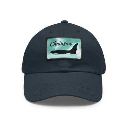 Chainsaw Orca Hat with Leather Patch (Rectangle)