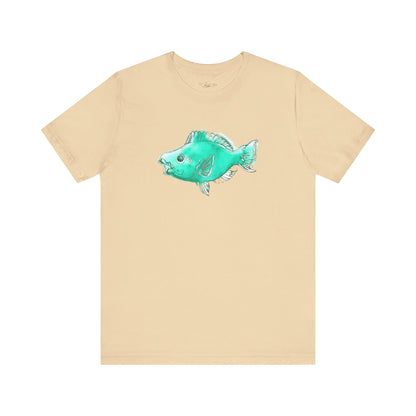 Blue Parrot Fish Unisex Jersey Short Sleeve Tee