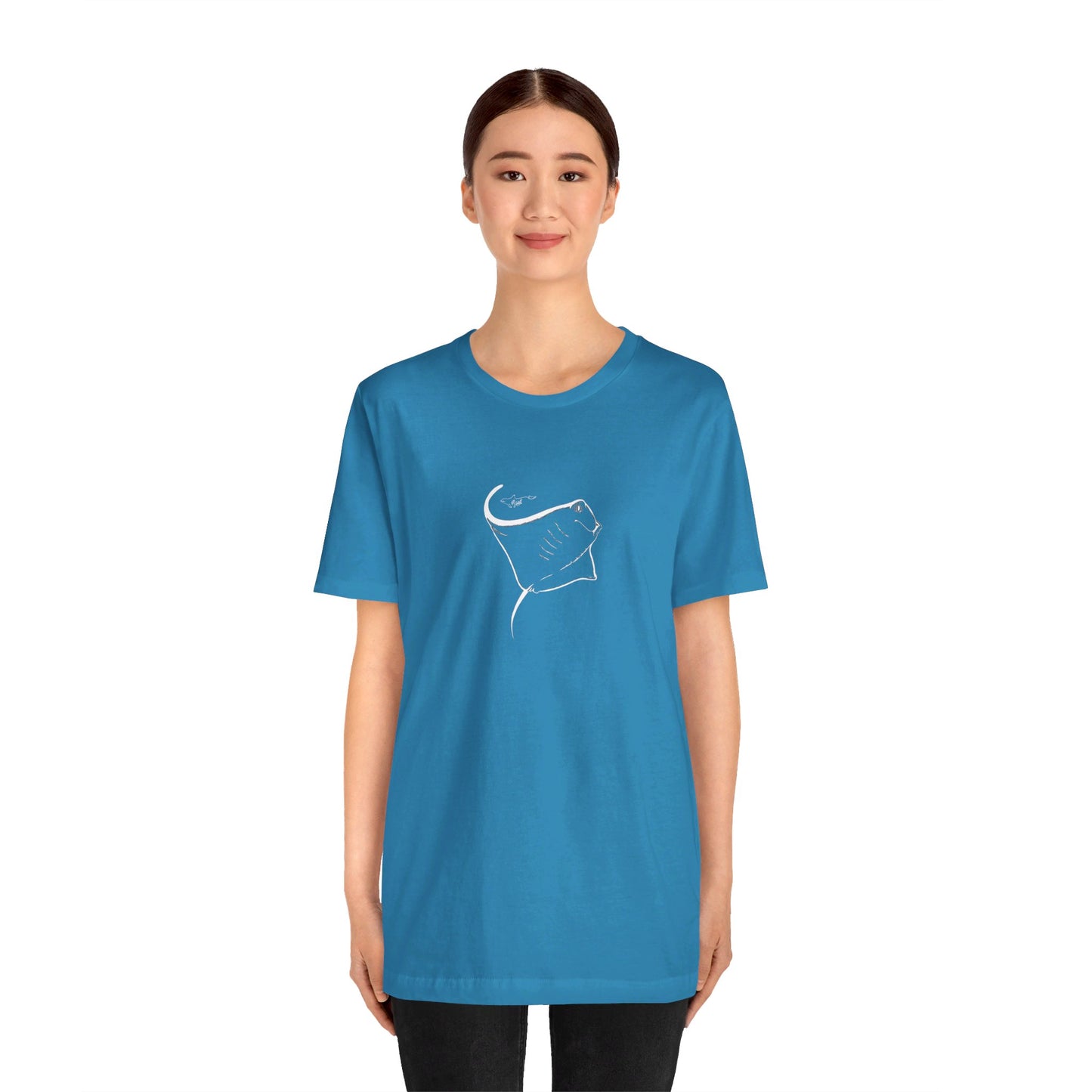 Manta Ray inverted Unisex Jersey Short Sleeve Tee