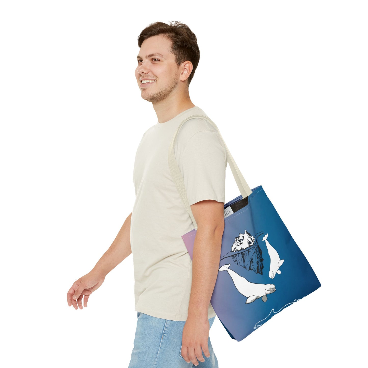 Beluga Whales Tote Bag (AOP)