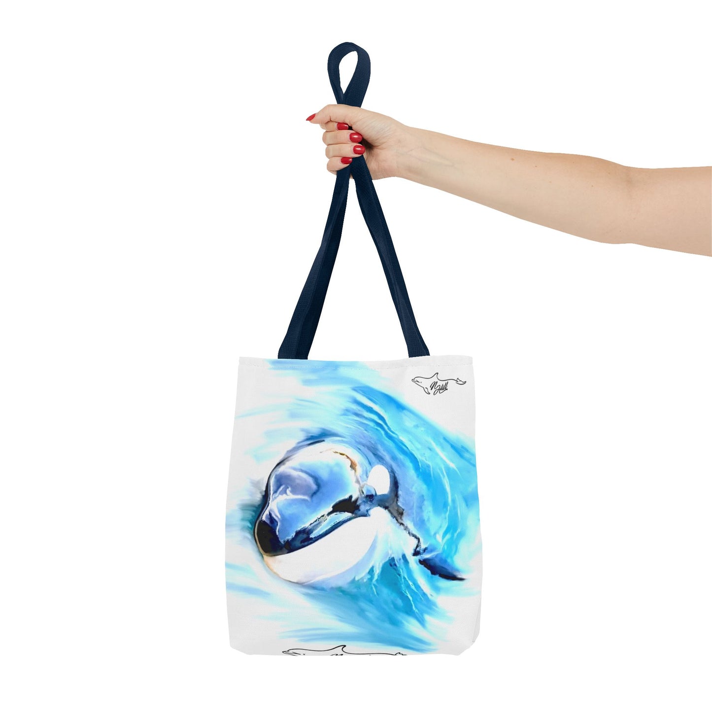 Curious Orca Tote Bag (AOP)