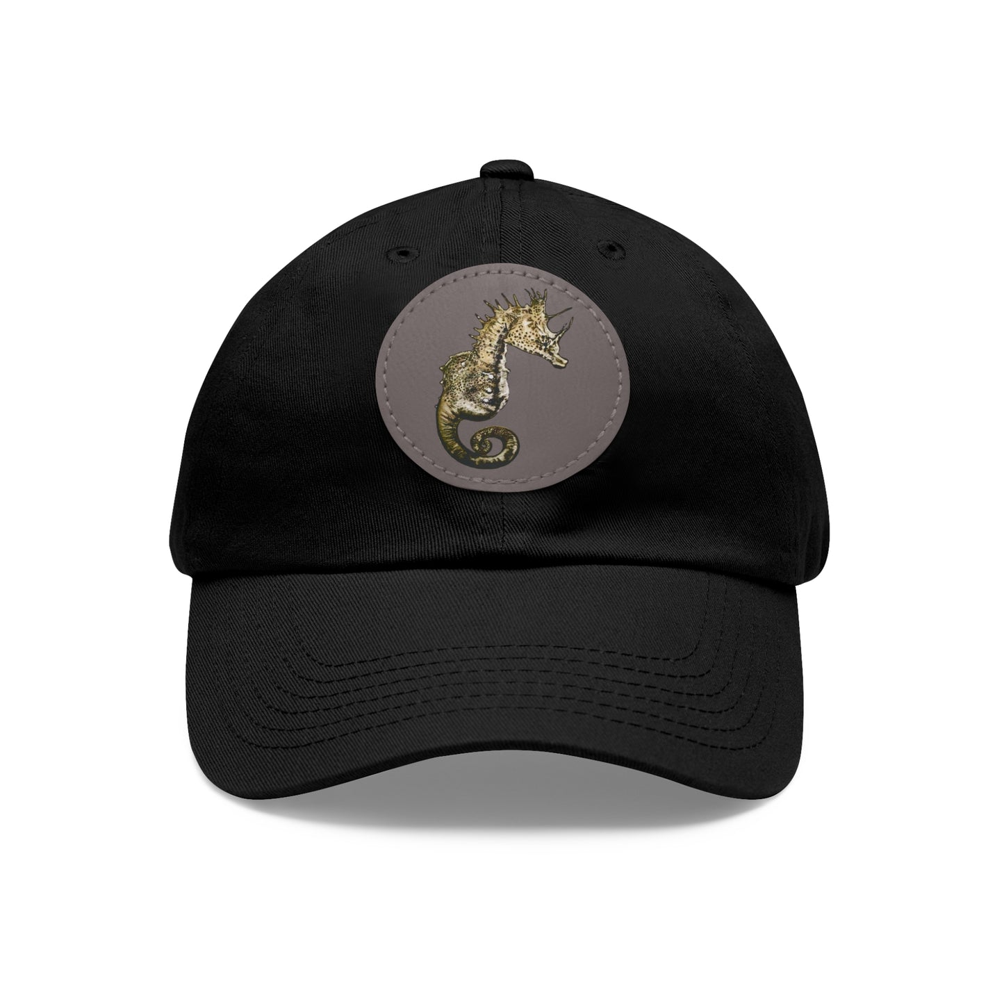 Sea Horse Hat with Leather Patch (Round)