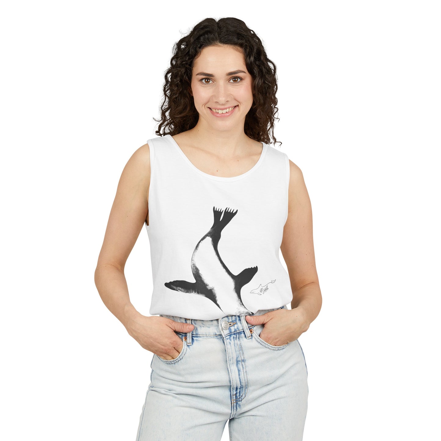 Sea Lion Unisex Garment-Dyed Tank Top