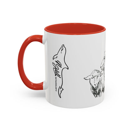 Get In The Heard Sheep Accent Coffee Mug (11, 15oz)
