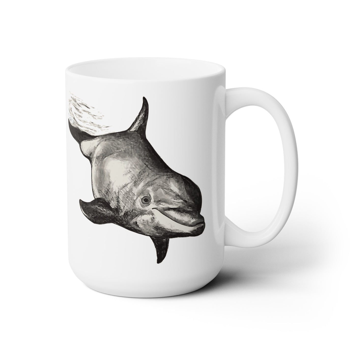 Dolphin Dive Ceramic Mug 15oz