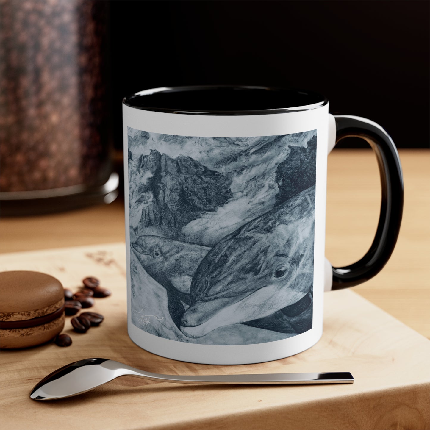 Dolphin Summit Accent Coffee Mug, 11oz