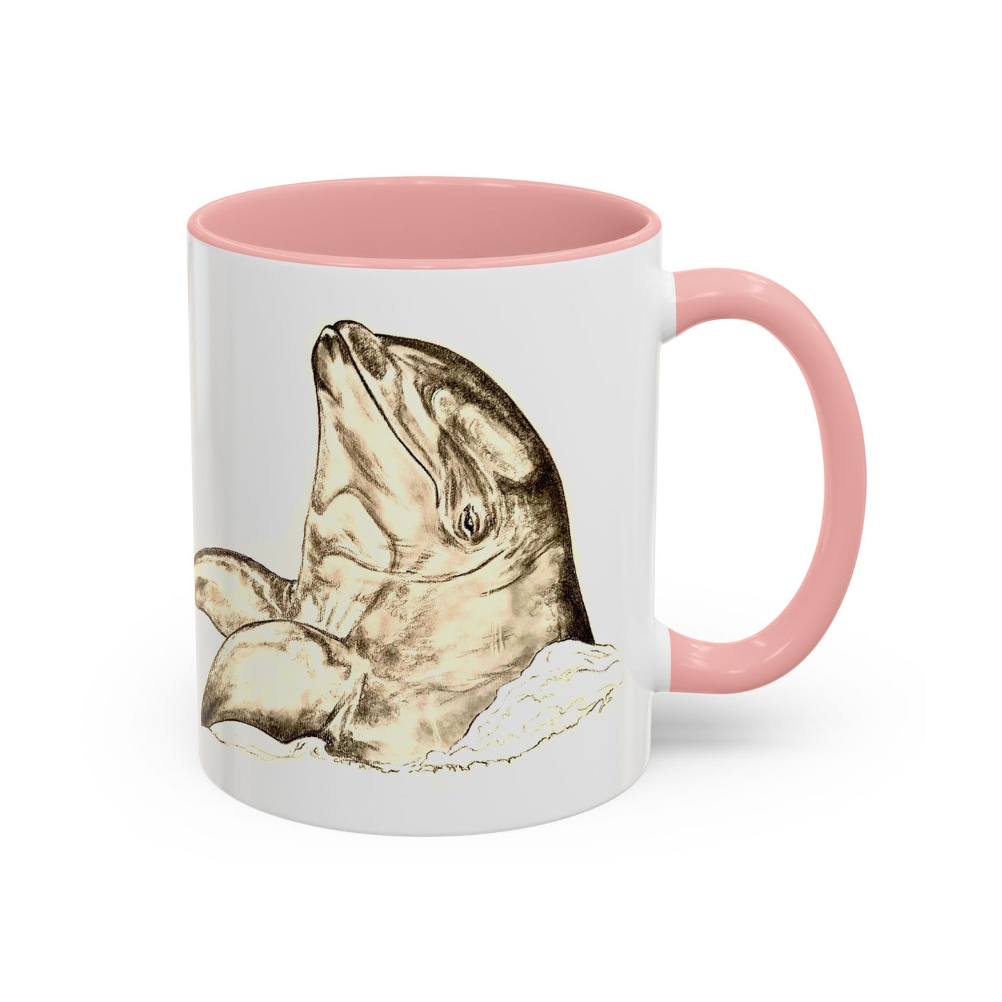 Kekaimalu Wholphin Accent Coffee Mug, 11oz