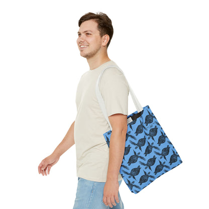 Sea Turtle Tote Bag Blue (AOP)