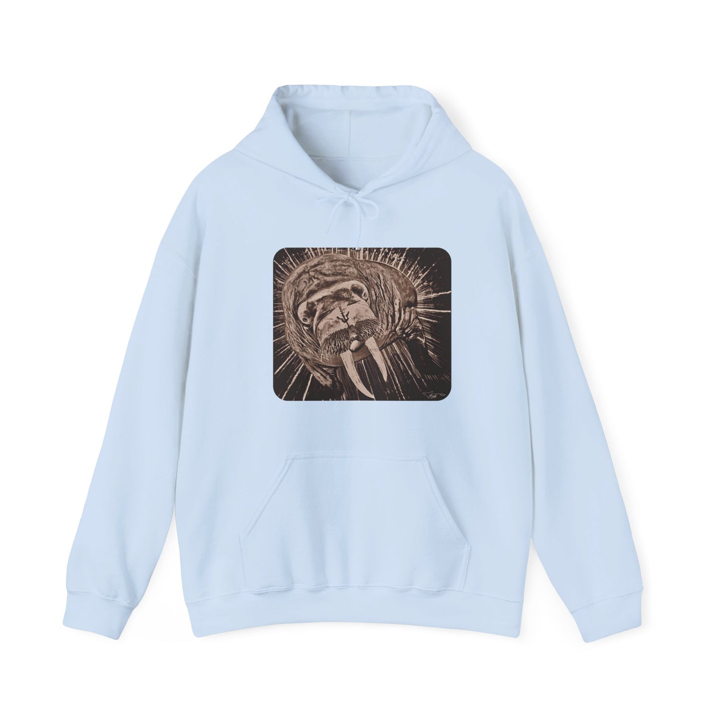 Stellar Walrus Unisex Heavy Blend™ Hooded Sweatshirt