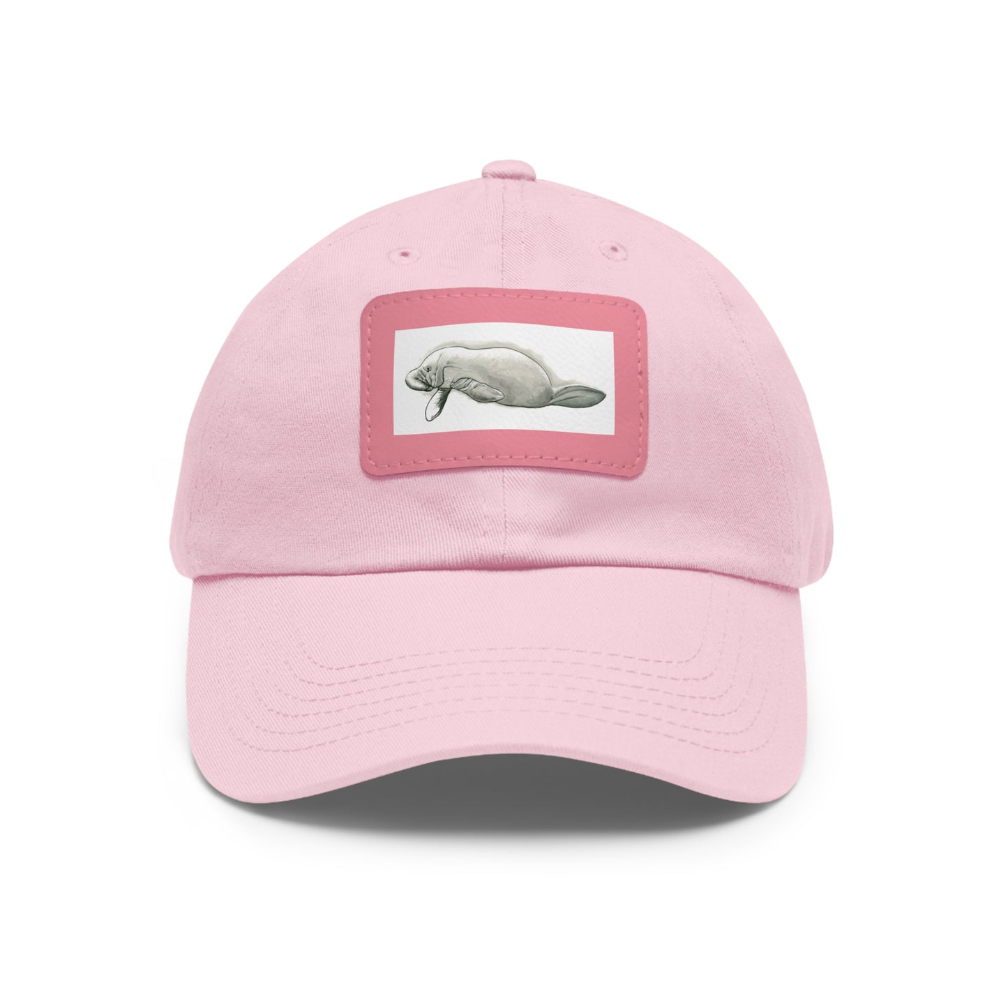 Manatee Hat with Leather Patch (Rectangle)