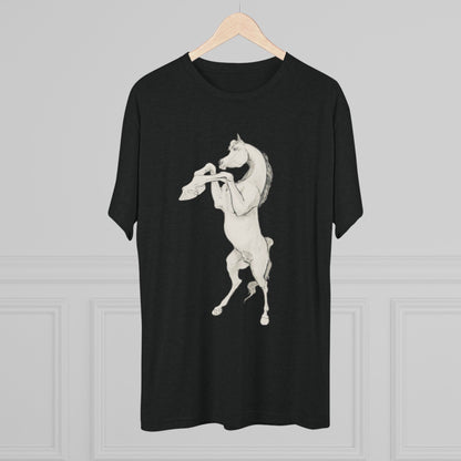 White Horse Unisex Tri-Blend Crew Tee
