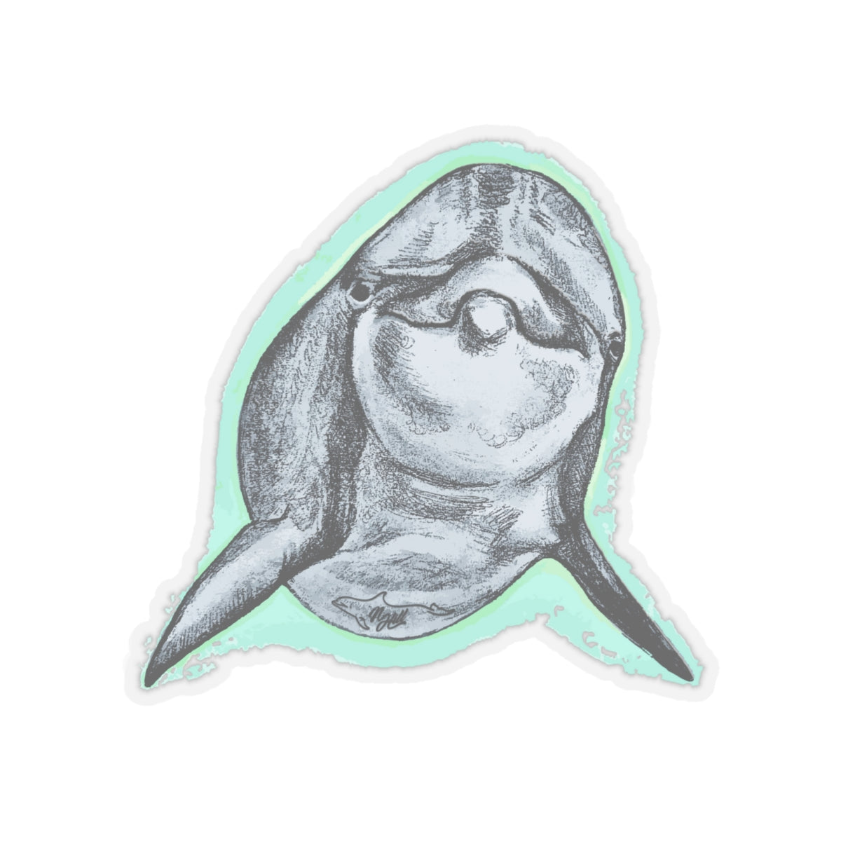 Dolphin Kiss-Cut Stickers