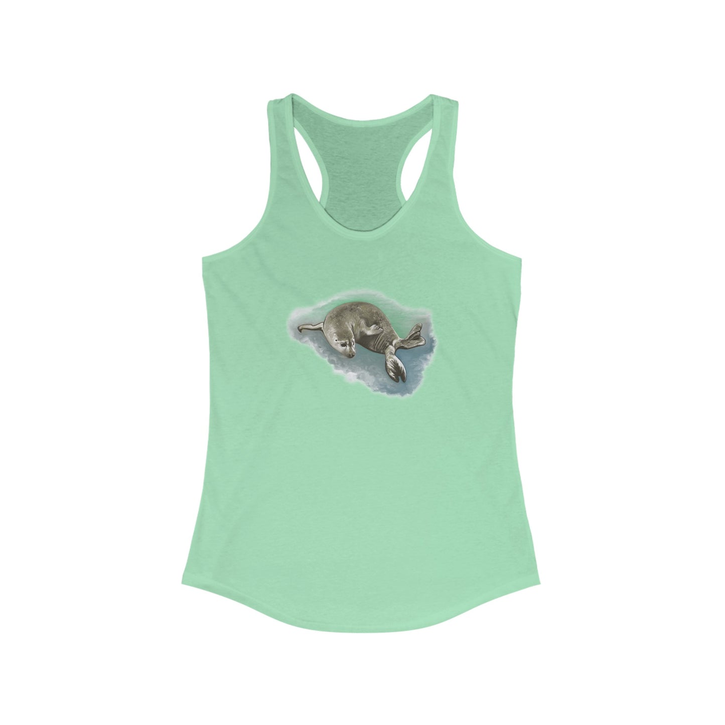 Harbor Seal Women's Ideal Racerback Tank