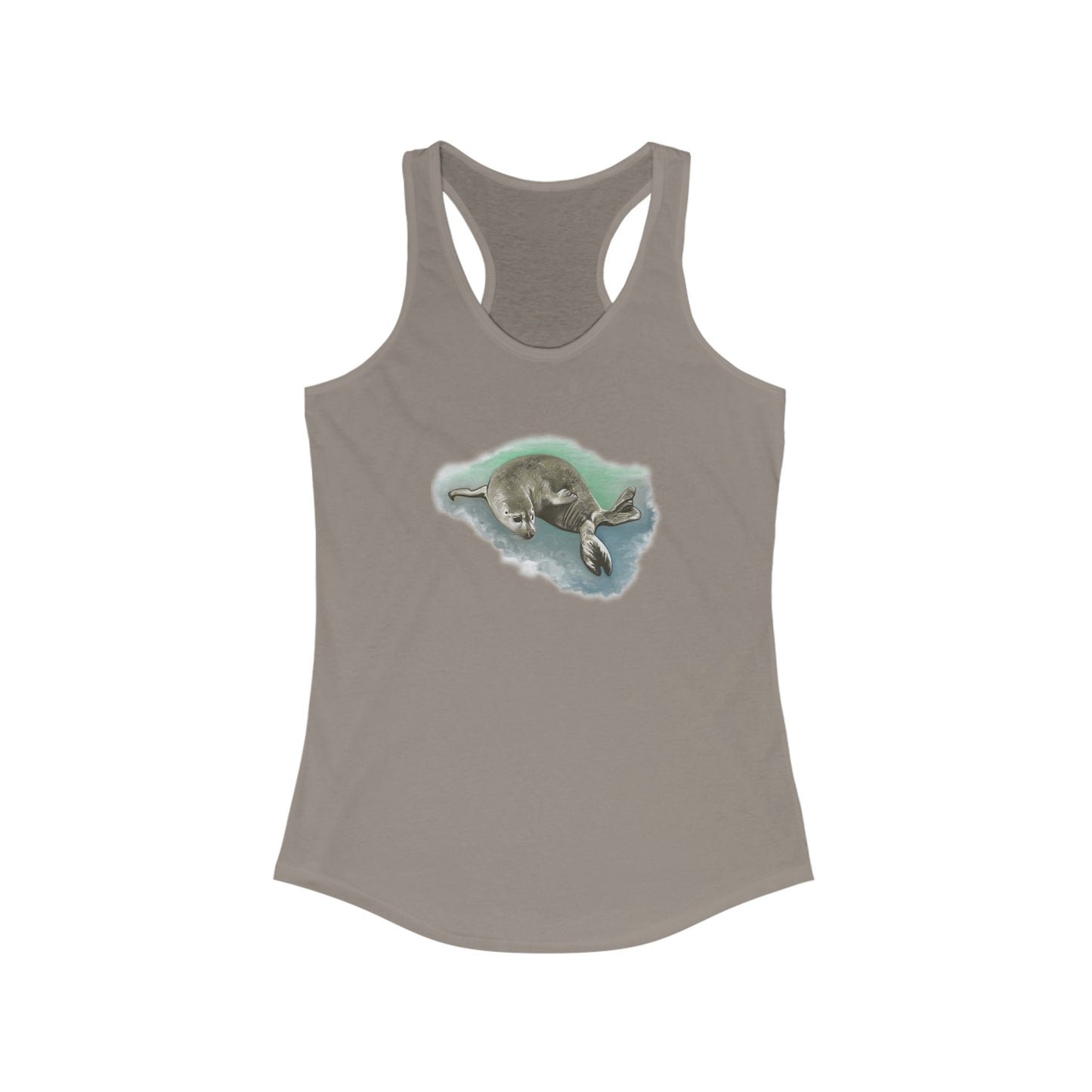 Harbor Seal Women's Ideal Racerback Tank