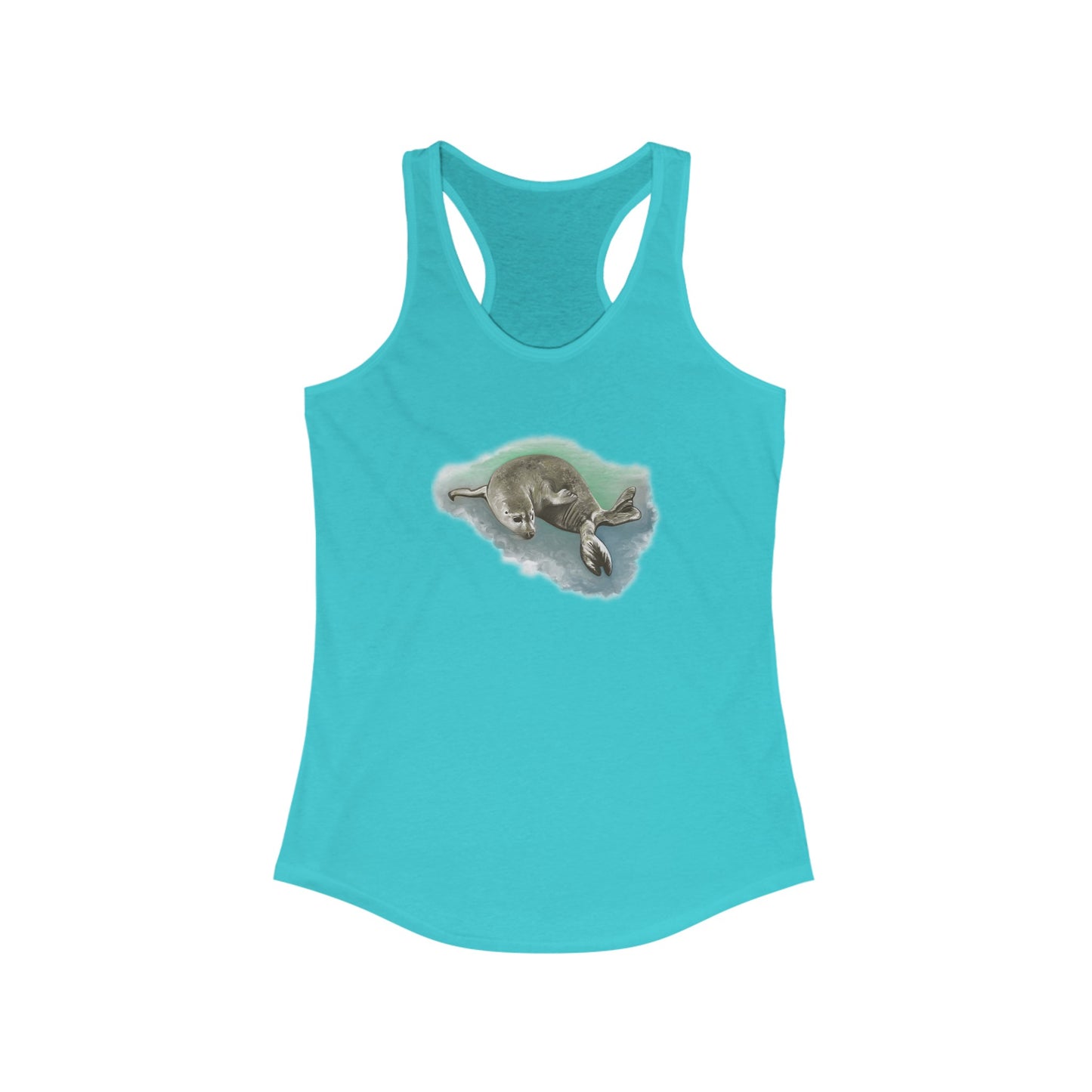 Harbor Seal Women's Ideal Racerback Tank