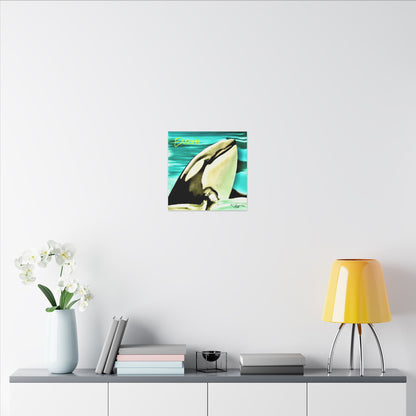 Earth Orca Tribute Matte Canvas 12" x 16", Stretched, 0.75"